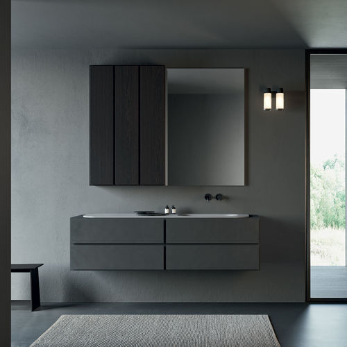 Moderner Badezimmer-Schrank - Esperanto - Rexa Design - für Privatgebrauch / Holz / wandmontiert