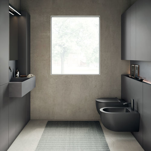 Modernes Badezimmer - VISION EVOKE - Rexa Design - Keramik / Corian® / für Gewerbegebrauch