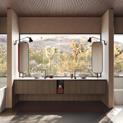 Modernes Badezimmer - MOODE - Rexa Design - Holz / Corian® / Blech
