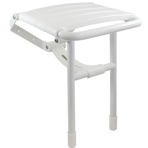 Klappbarer Duschsitz - 15035.2.W - NOFER - wandmontiert / Edelstahl / ABS