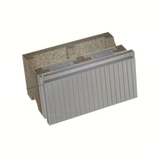 Polystyrol-Schalungsstein - B-HI35/14+17 - FIXOLITE - für Wand / bodenstehend / dämmend