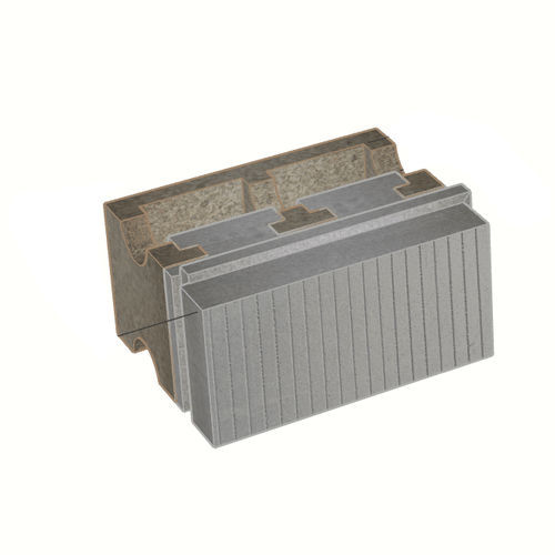 Polystyrol-Schalungsstein - B-HI40/12+24	 - FIXOLITE - für Wand / für Fußboden / dämmend