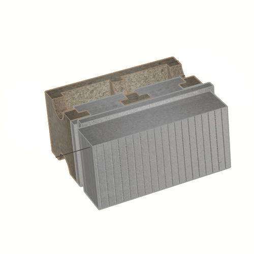 Polystyrol-Schalungsstein - B-HI45/12+29	 - FIXOLITE - für Wand / für Fußboden / dämmend