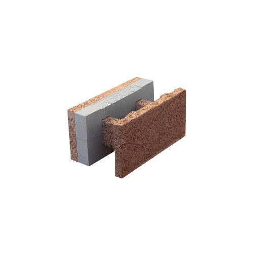 Polystyrol-Schalungsstein - H 30/15+7	 - FIXOLITE - Holzzement / für Wand / dämmend