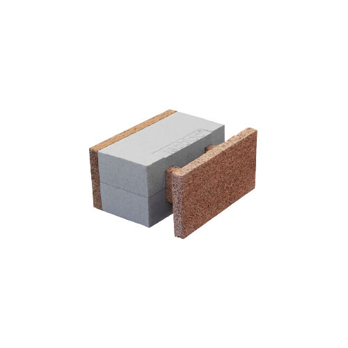 Polystyrol-Schalungsstein - HT 43/11+23 - FIXOLITE - Holzzement / für Trennwand / dämmend