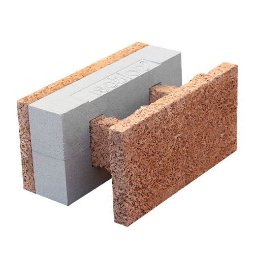 Polystyrol-Schalungsstein - HS 33/18+7	 - FIXOLITE - Holzzement / für Struktur / dämmend