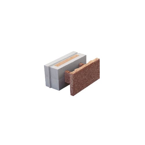 Schalungsstein / expandiertes Polystyrol (EPS) - HI 40/15+21	 - FIXOLITE - Holzzement / für Wand / dämmend