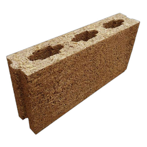 Holzzement-Schalungsstein - FIXOLITE - für Trennwand / für Baustelle / gerade