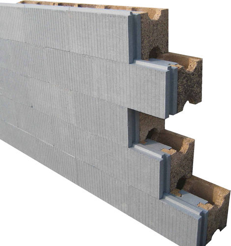 Holzbetonschalungsstein - HI (HAUTE ISOLATION) - FIXOLITE - für Wand / dämmend / nicht brennbar