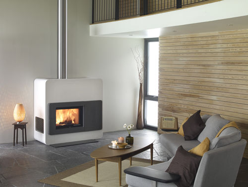 Holzkamin - LUGANO - Nordpeis - Einbau / Einseitig / geschlossene Feuerstelle