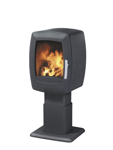 Holz-Kaminofen - SMARTY ONE  - Nordpeis - modern / Metall / schwarz