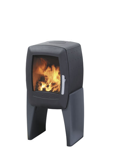 Holz-Kaminofen - SMARTY STONE  - Nordpeis - modern / Metall / schwarz