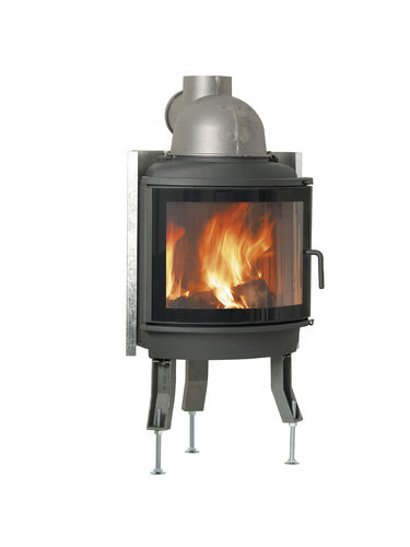 Geschlossene Feuerstelle / Holz - NI-22 - Nordpeis - mit 1 Sichtseite / Gusseisen