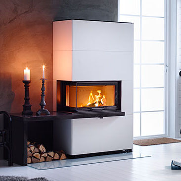 Holzkamin - I41A - Contura - Einbau / Ecken / geschlossene Feuerstelle