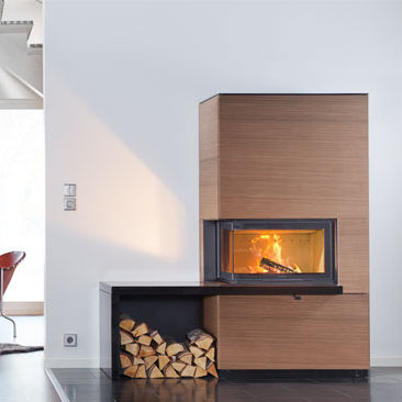 Holzkamin - I41S - Contura - Einbau / Ecken / geschlossene Feuerstelle