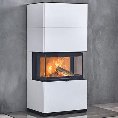 Holzkamin - I51A - Contura - Einbau / mit 3 Sichtseiten / geschlossene Feuerstelle