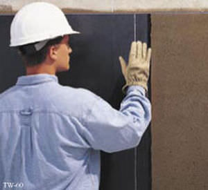 Abdichtungsbahn für Dach - TAMKO TW-60 - BuildBlock ICFs - selbstklebend / Bitumen