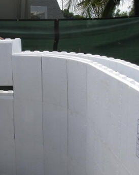 Polystyrol-Schalungsstein - RADIUS - Fox Blocks - für gewölbte Wand / dämmend