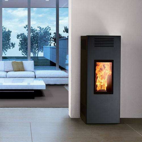 Pelletkaminofen - NOIR EVO - Caminetti Montegrappa - 0 - 5 kW / 5 kW...10 kW / modern