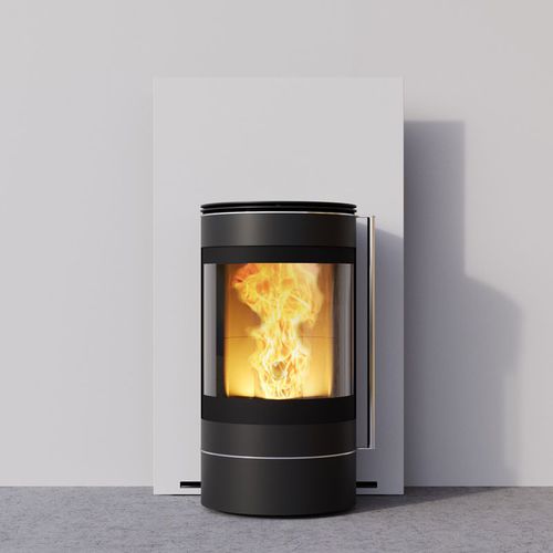 Pelletkaminofen - ALTER EGO - Caminetti Montegrappa - 8 kW / wandmontiert / modern