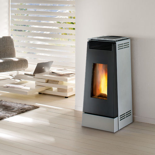 Pelletkaminofen - LINEA  - Caminetti Montegrappa - 0 - 5 kW / 9 kW / wandmontiert