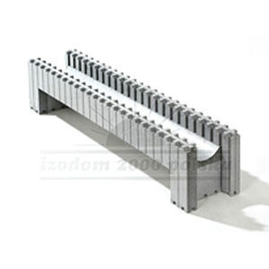 Betonsturz - MLI 1,2/25 - izodom 2000 polska - expandiertes Polystyrol (EPS) / isolierend / Fertigbau