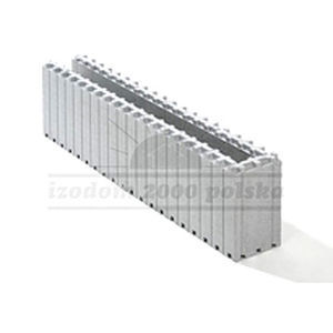 Schalungsstein / expandiertes Polystyrol (EPS) - MCF 1/15 - izodom 2000 polska - Néopor® / aus Beton / für Wand