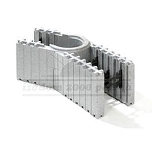 Schalungsstein / expandiertes Polystyrol (EPS) - MCF 0,7/25 - izodom 2000 polska - Néopor® / aus Beton / für Wand