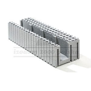 Schalungsstein / expandiertes Polystyrol (EPS) - ML 1/35 - izodom 2000 polska - Néopor® / für Wand / dämmend