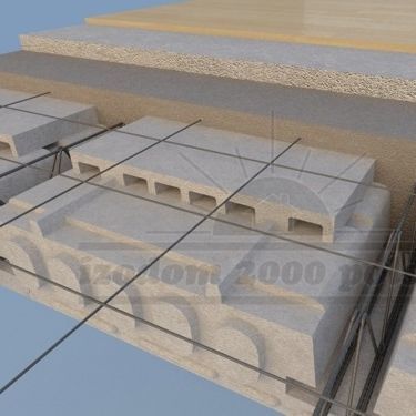 Vorgefertigte Dielendecke / Polystyrolschaum - STP+STN - izodom 2000 polska - für Decke / isolierend