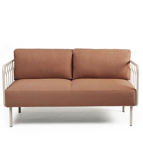 Modernes Sofa - KOVE - FORAFORM AS - Stoff / braun / blau