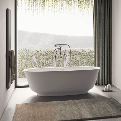 Ovale Badewanne - IBISCO - Relax - freistehend / für Wohnungen / Mineralwerkstoff