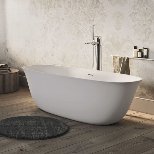 Ovale Badewanne - LOTO - Relax - freistehend / für Wohnungen / Mineralwerkstoff