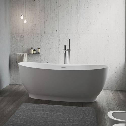 Ovale Badewanne - YUCCA - Relax - freistehend / für Wohnungen / Mineralwerkstoff