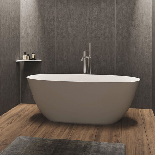 Ovale Badewanne - PRIMULA - Relax - freistehend / für Wohnungen / Mineralwerkstoff