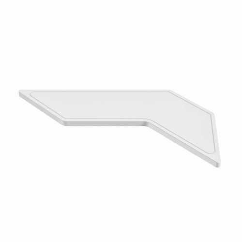 Wandmontiertes Regal - OBLIQUE MV - Relax - modern / Stahl / Mineralwerkstoff