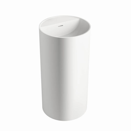 Totem-Waschbecken - CALLA - Relax - Mineralwerkstoff / rund / ohne Öffnung