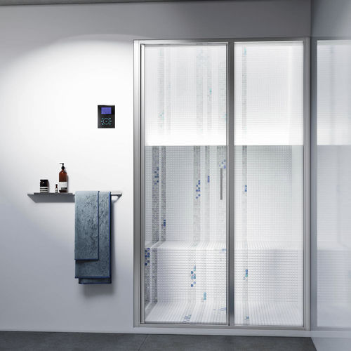 Einflügelige Duschwand - STEAM PL - Relax - für Nischen / Hartglas / Transparentglas