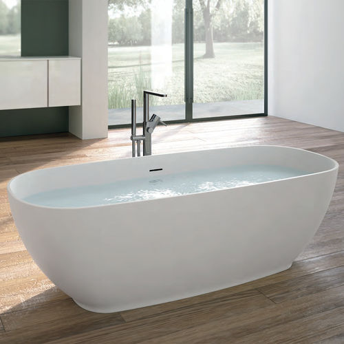 Ovale Badewanne - MOVE - Geromin - freistehend / eingebaut / für Wohnungen