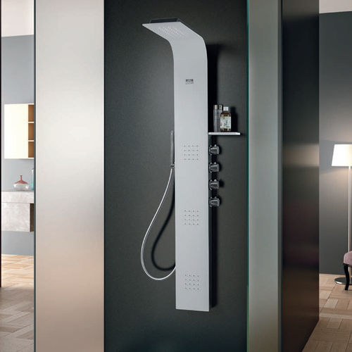 Thermostatische Duschsäule - LAMA - Geromin - für Gewerbegebrauch / wandmontiert / modern