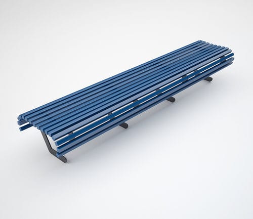Moderne Bank für den öffentlichen Raum - AUDREY - CITYSì - Holz / galvanisiertem Stahl / Aluminium