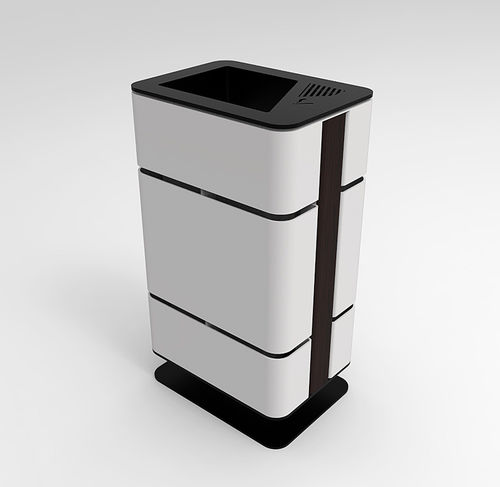 Park-Abfallbehälter - ASH - CITYSì - galvanisiertem Stahl / mit integriertem Aschenbecher / modern