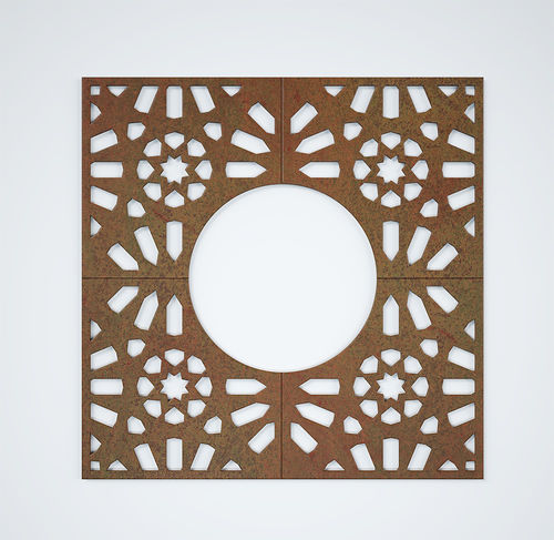 Quadratisches Baumgitter - ARABO - CITYSì - rund / galvanisiertem Stahl / COR-TEN®-Stahl
