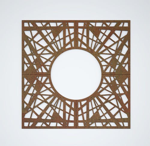 Quadratisches Baumgitter - RAMI - CITYSì - rund / Stahl / COR-TEN®-Stahl
