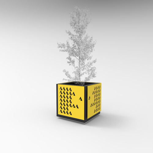 Metall-Pflanzkübel - CUBE - CITYSì - rechteckig / quadratisch / modulierbar