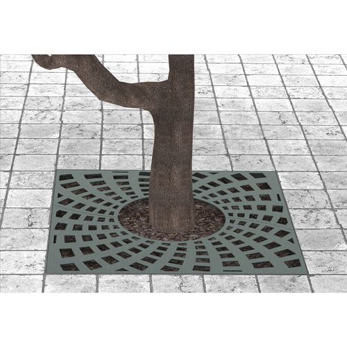 Quadratisches Baumgitter - 2321 - CITYSì - rund / galvanisiertem Stahl / laserbearbeitet