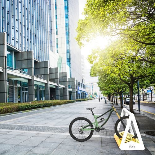 Bodenstehender Fahrradständer - SIBILLA  - CITYSì - horizontal / doppelt / für Spielplätze