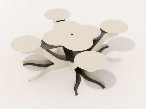 Bank / pulverbeschichteter Stahl - INTRECCIO - CITYSì - modular / mit USB-Anschluss / für städtische Bereiche