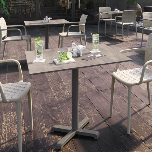 Edelstahl-Tischgestell - PLUS - PAPATYA - modern / für Stehtisch / für Couchtisch