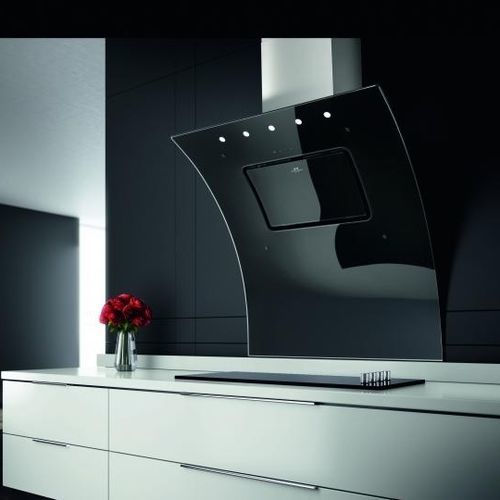 Wandabzugshaube - OPERA - Galvamet - Abluft / mit integrierter Beleuchtung / originelles Design